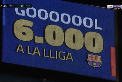 6000-й гол Барселоны в Примере